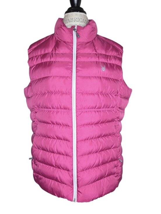 Spyder Jackets & Blazers - Spyder Womens Plus Size Hot Pink Puffer Down Zip Front Vest Size XXL